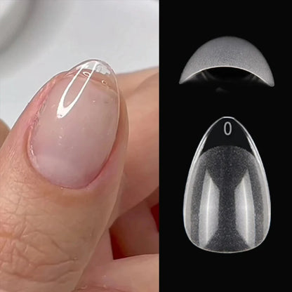 120pcs XXS Super Short Almond Full Cover Sculpted Soft Gel Nail Tips Press on Fake Nails Tailor-made for Short Small Nail Beds