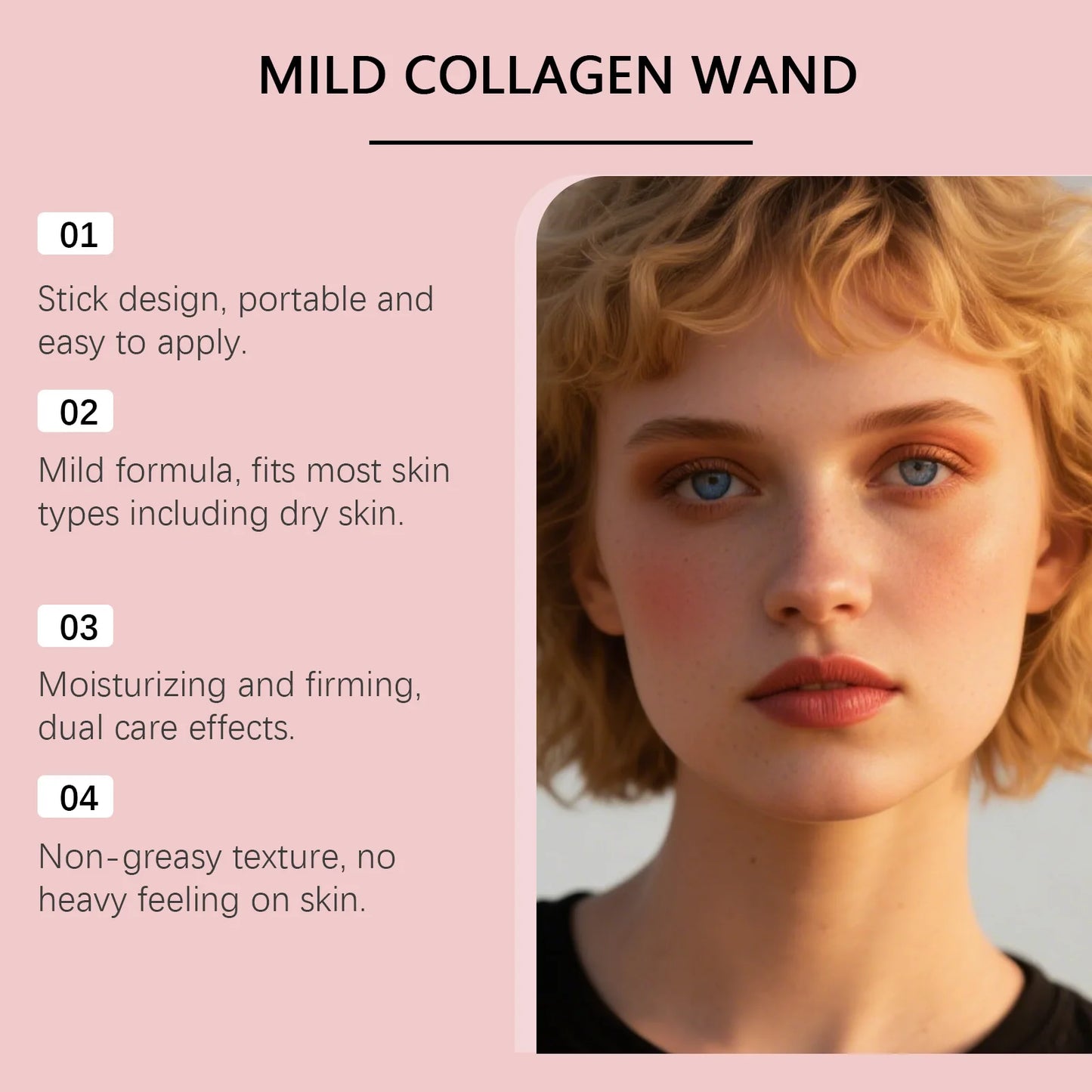 Collagen Pink Hydrating Stick  Deep Hydrating Facial Skin Multi-functional Pink Balm Stick Skin Care Korean Makeup Base Products