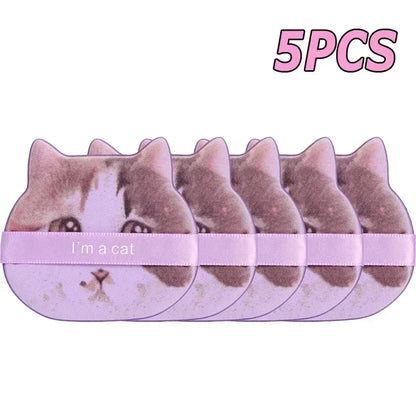 Cute Cat Paw Shaped Makeup Puff, Dual-use for Dry and Wet, Foundation Concealer Sponge, Fine Makeup Tool