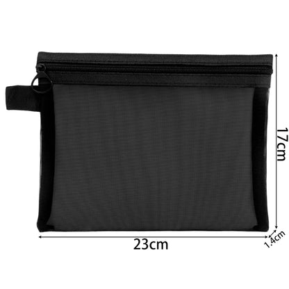 3pcs Mesh Clear Cosmetic Bags S/M/L Size Black Makeup Bag Portable Outdoors Travel Organizer Case Lipstick Storage Pouch Gifts