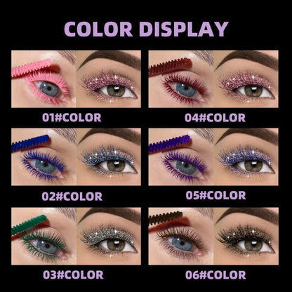 Double Head 2 IN 1 Mascara Silk Fiber Lash Mascara Volume Waterproof Lasting Non-Smudging Thick Thin Curling Mascara Eyes Makeup