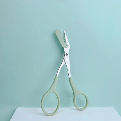 New Eyebrow Trimmer Scissor with Comb Facial Eyelash Hair Removal Grooming Shaping Eyebrow Shaver Cosmetic Makeup Accessories