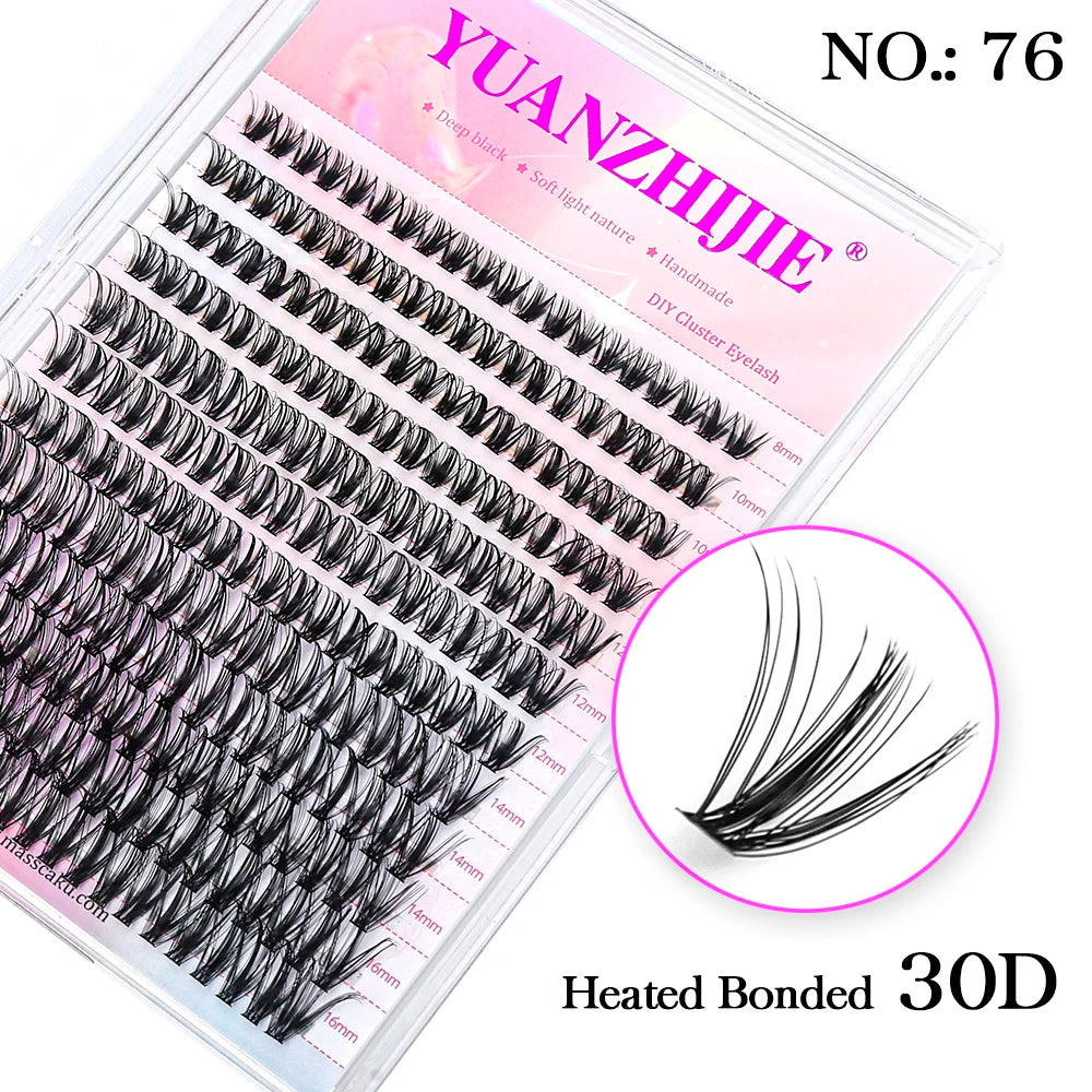 Super Cheap MASSCAKU Segemented DIY Handmade Make up Fake Lashes Cosplay Eyelashes Brush Bond maquillaje Makeup Products Fan