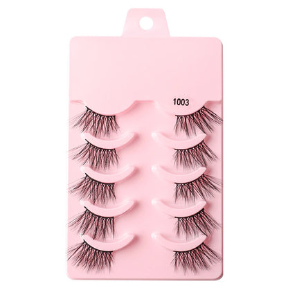 YSDO Half Eyelashes 3/5/10 Half Lashes Soft Natural Cat Eye Lashes Makeup Tool Extension Fluffy Faux Cils maquiagem Half Lashes