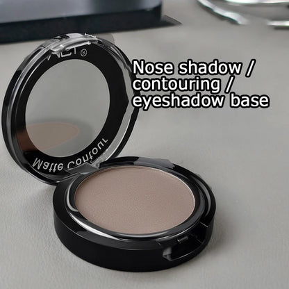 Matte Contour Palette for Daily Use, Easy to Blend Face Powder for Natural 3D Nose Cheek Highlight and Shading, Lasting Makeup