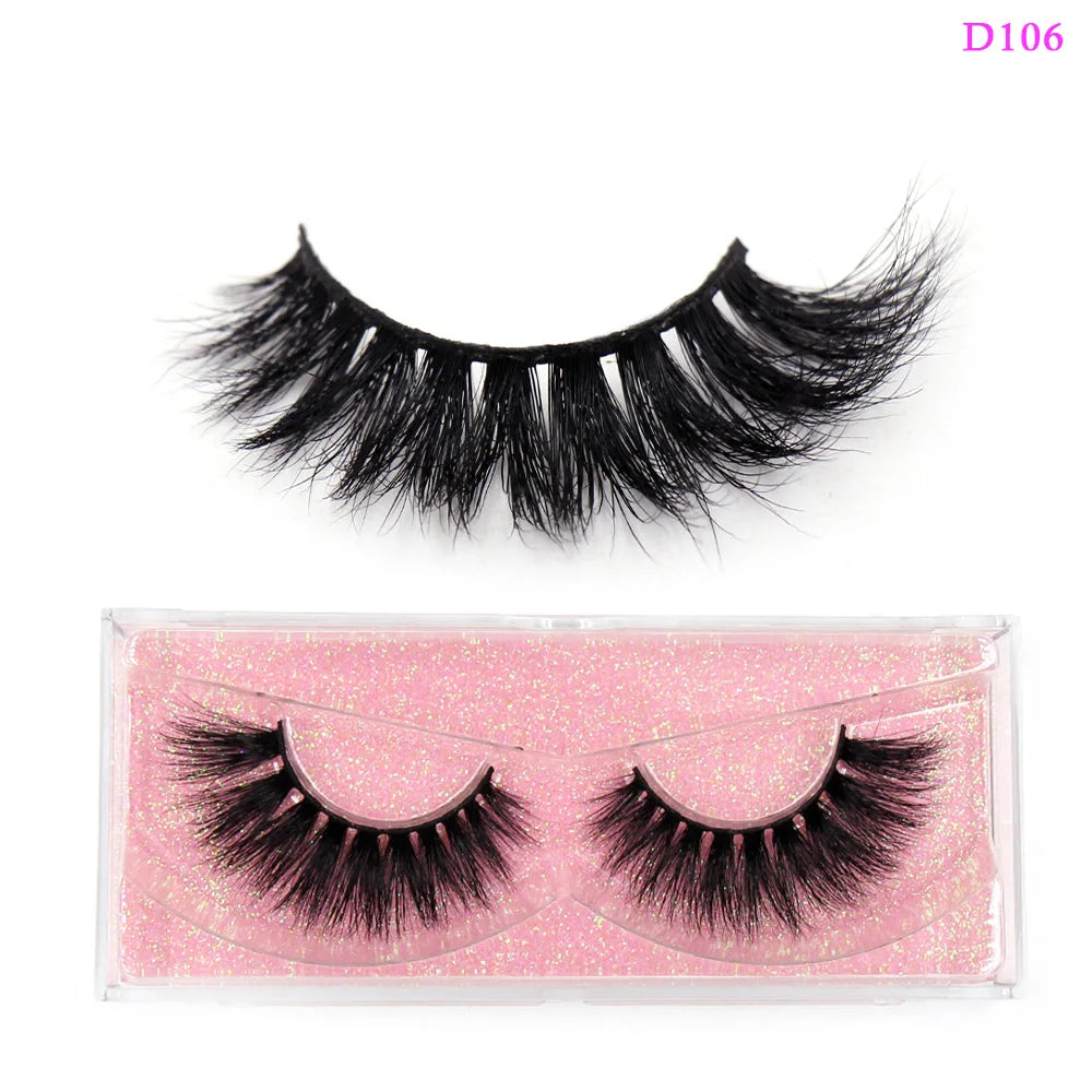 LEHUAMAO Eyelashes 3D Mink Lashes natural mink lashes for daily wear soft lashes Eyelash extension real Eyelash for makeup D103