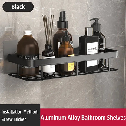 Wall mounted shower shampoo rack bathroom rack towel rack diamond free stand tripod wall hanging corner rectangular stand