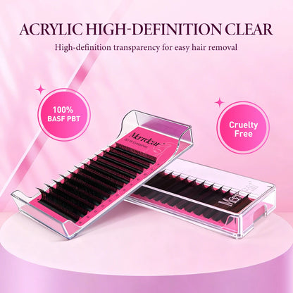 Merrdear W-Shape Eyelash Extension 3d 4d 5d 6d W Lashes Natural Soft Premade Fan Bloom Effect Eye Lashes for Beauty Makeup