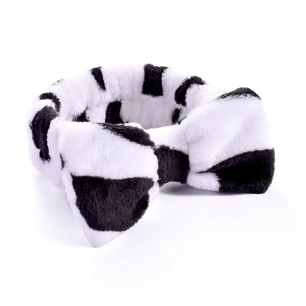 Women Makeup Coral Fleece Headband Wash Face Soft Hair Holder Elastic Top Knot Hairbands Girl Headwear Hair Accessories