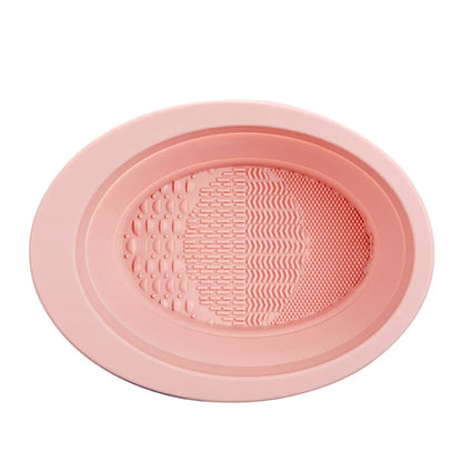 Makeup Brush Cleaner Cleaning Bowl Brush Tool Set Thorough Cleaning Without Hurting Bristles Wet & Dry Powder Puff Dry Cleaner