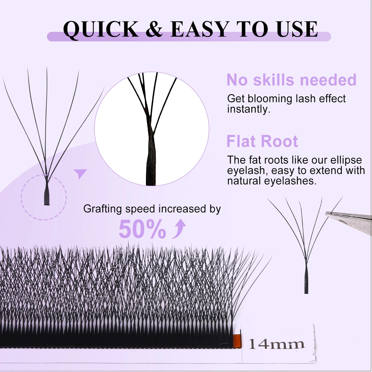 5D/6D/4D/3D W Shape Lashes Extension Automatic Flowering Premade Fan Eyelashes Makeup Supplies Wendy Lashes EyeLash Extensions