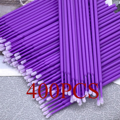 100/400pcs Micro Brush Disposable Lash Removing Swab Microbrush Mascara Wands Applicator Eyelash Extension Makeup brushes Tools