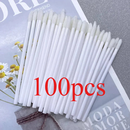 Wholesale 100/1000 PCS Disposable Lip Brush Women Accessories Lipstick Gloss Wands Applicator Perfect Best Make Up Tool Hotting