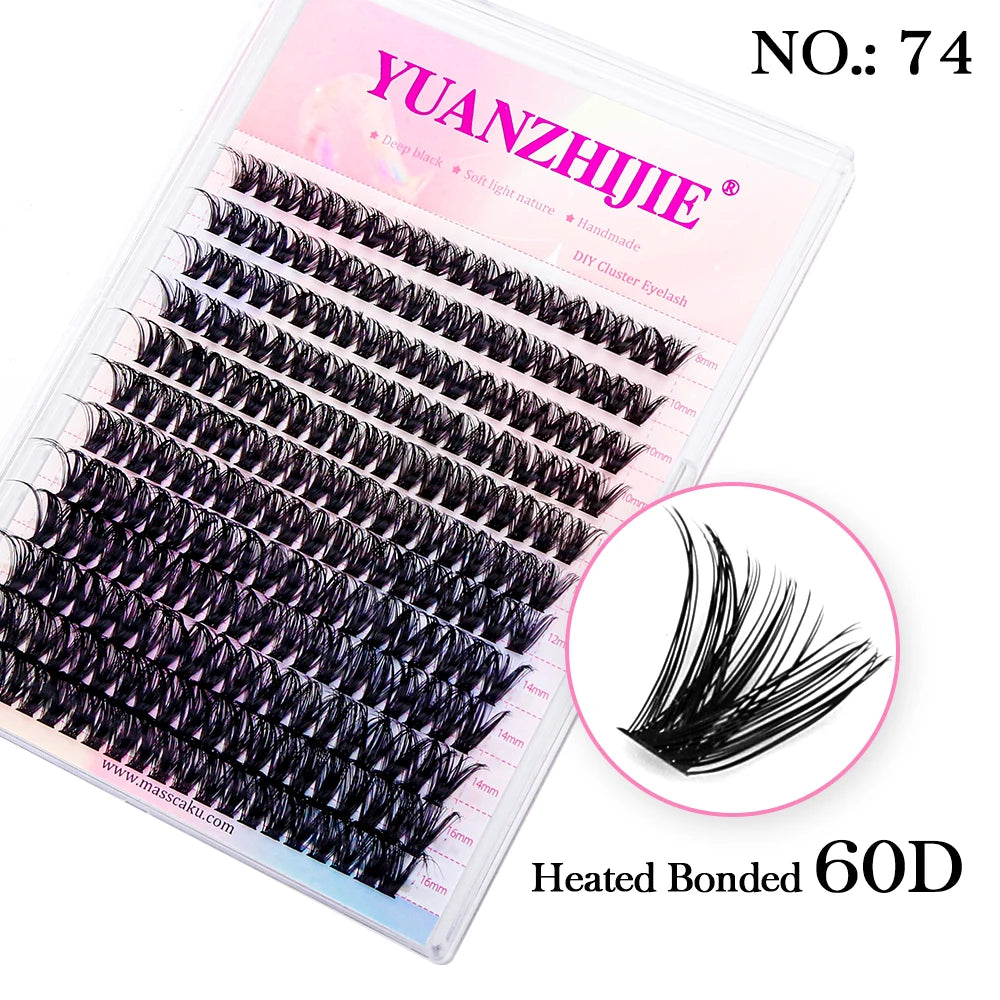 Super Cheap MASSCAKU Segemented DIY Handmade Make up Fake Lashes Cosplay Eyelashes Brush Bond maquillaje Makeup Products Fan
