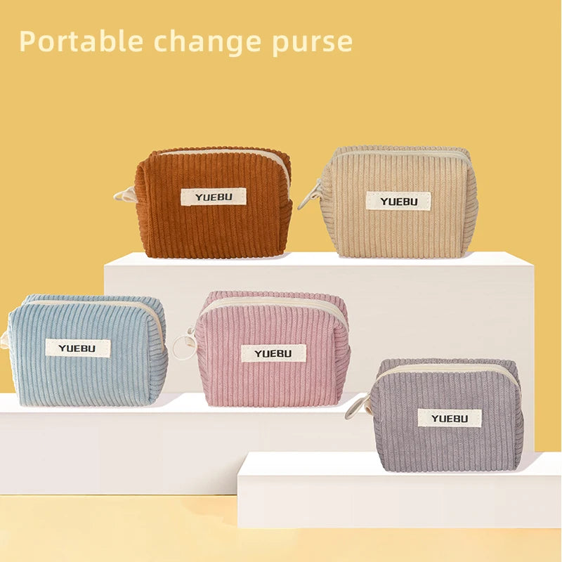 Fashionable Portable Coin Purse, Zipper Style Makeup Tool Storage Bag, Women'S Carry On Bag For Storing Change, Beauty Tool Bags
