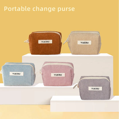 Fashionable Portable Coin Purse, Zipper Style Makeup Tool Storage Bag, Women'S Carry On Bag For Storing Change, Beauty Tool Bags