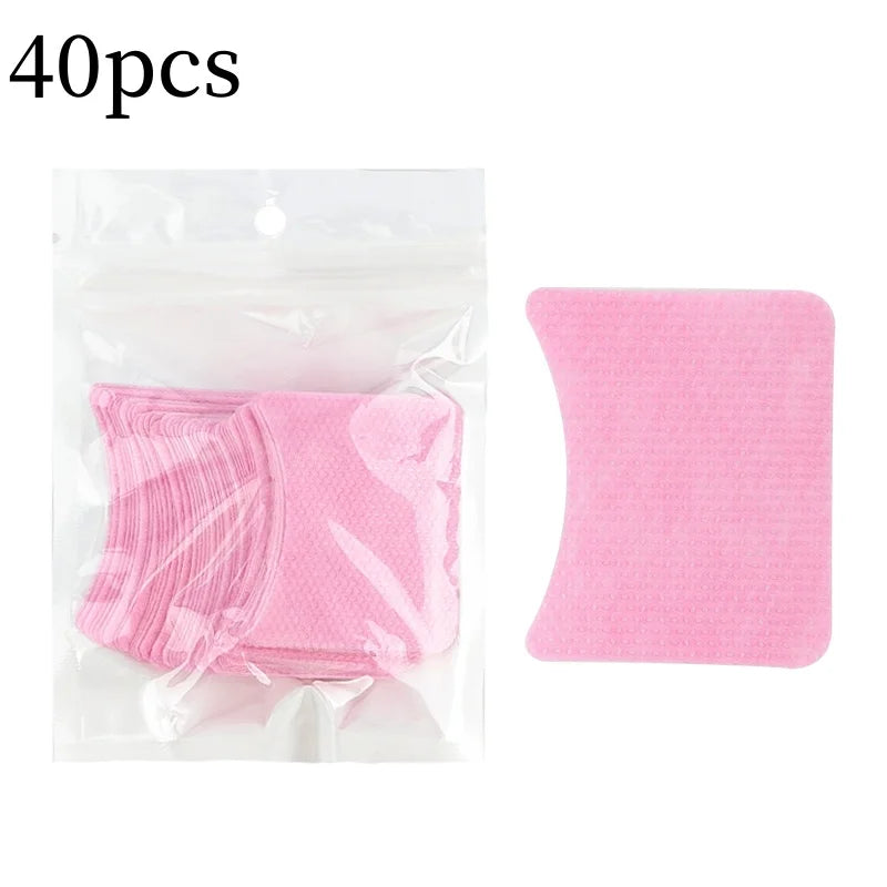 40/200Pcs Disposable Cotton Eyelashes Patch Sticker For Removing Eyelashes Under Eye Paper Patches Cleaning Tool Makeup Supplies