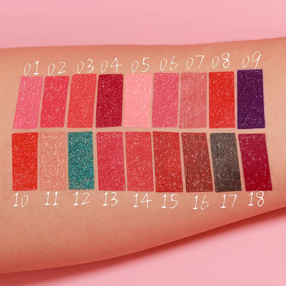 18 Color Flash Diamond Lipstick Lip Gloss