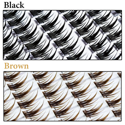 1 box/160 bunches Mink Eyelashes 3D Russian individual Eyelash cluster Natuaral Eyelash Extension Makeup Tools Lashes Wholesale