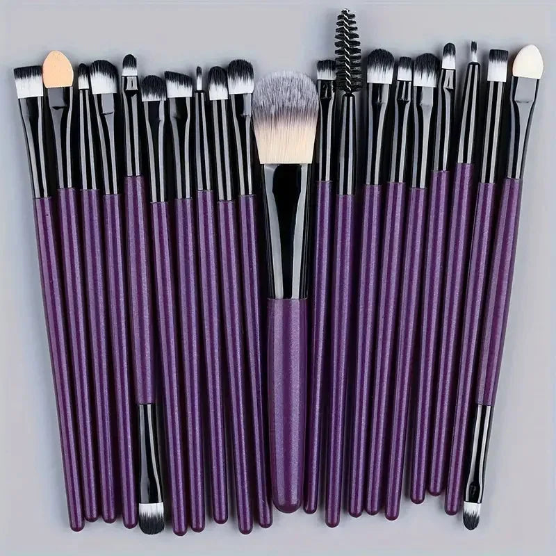 20Pcs Makeup Brush Set Eyeliner Brush Blending Brush Makeup Brushes for Cheeks Eye Cosmetic Foundation Brush Make Up Set 2035