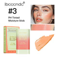 PH Tinted Moisture Stick Blush Stick Natural Cheek Face Rouge Blusher Lasting High Color Rendering Brightening Skin Waterproof