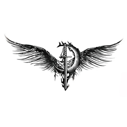 Tattoo Stickers Totem Black Color Flash Temporary Waterproof Party Fake Makeup Neck Hand Arm Body Art for Men Women