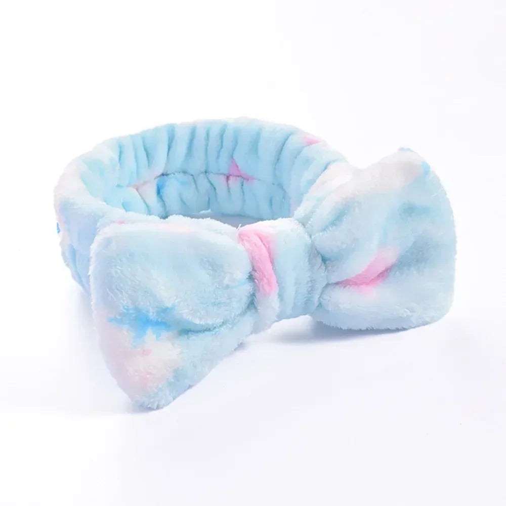 Women Makeup Coral Fleece Headband Wash Face Soft Hair Holder Elastic Top Knot Hairbands Girl Headwear Hair Accessories