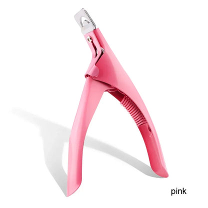 Professional False Nail Clippers False Nail Nippers Pointed ClippersUType Nail Clippers Acrylic False Nail Edge Trimmer Stainles