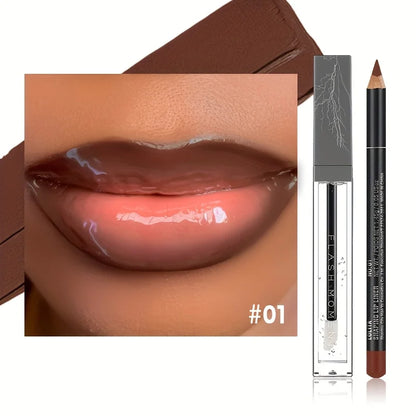 Long-Lasting Lip Liner and Lip Oil Set - Create Stunning and Versatile Lip Looks with Our All-in-One Lip Makeup Duo! Halloween M