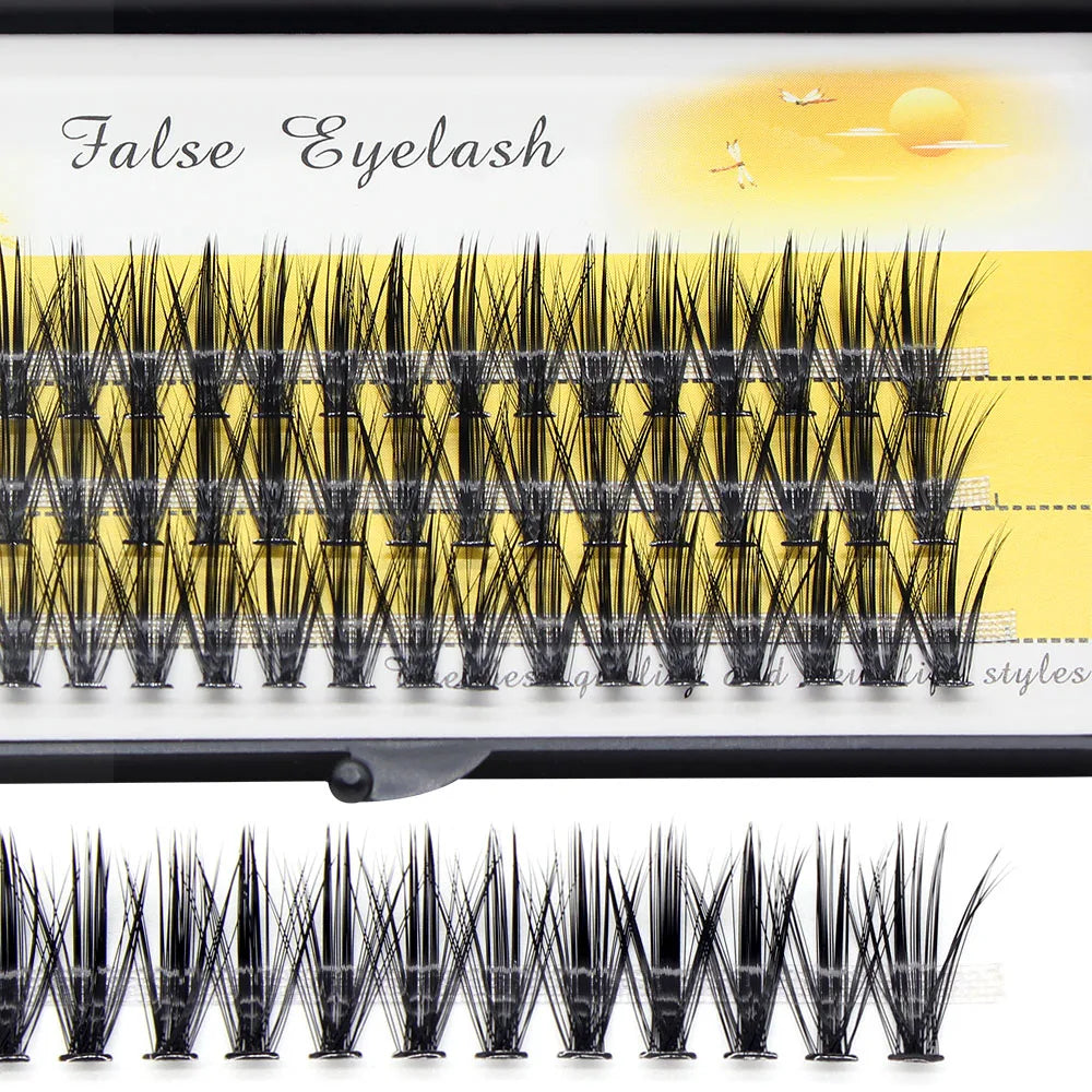 Moonlily 20D/30D Mink Eyelashes Extension Professional Makeup 3D Volume Effect Graft Eyelash Faux False Fake Individual Lashes