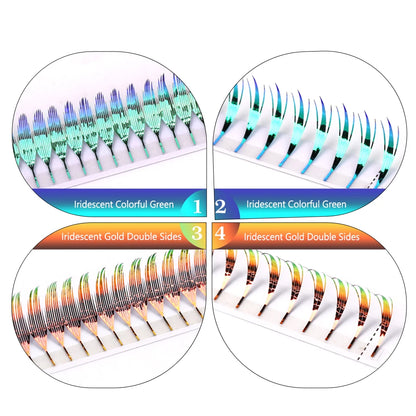 lashrujade Comic Spire Lashes Premade Fans Eyelash Extension Tower Top Feather shape Lashes Faux Mink Soft Natural Makeup Lashes