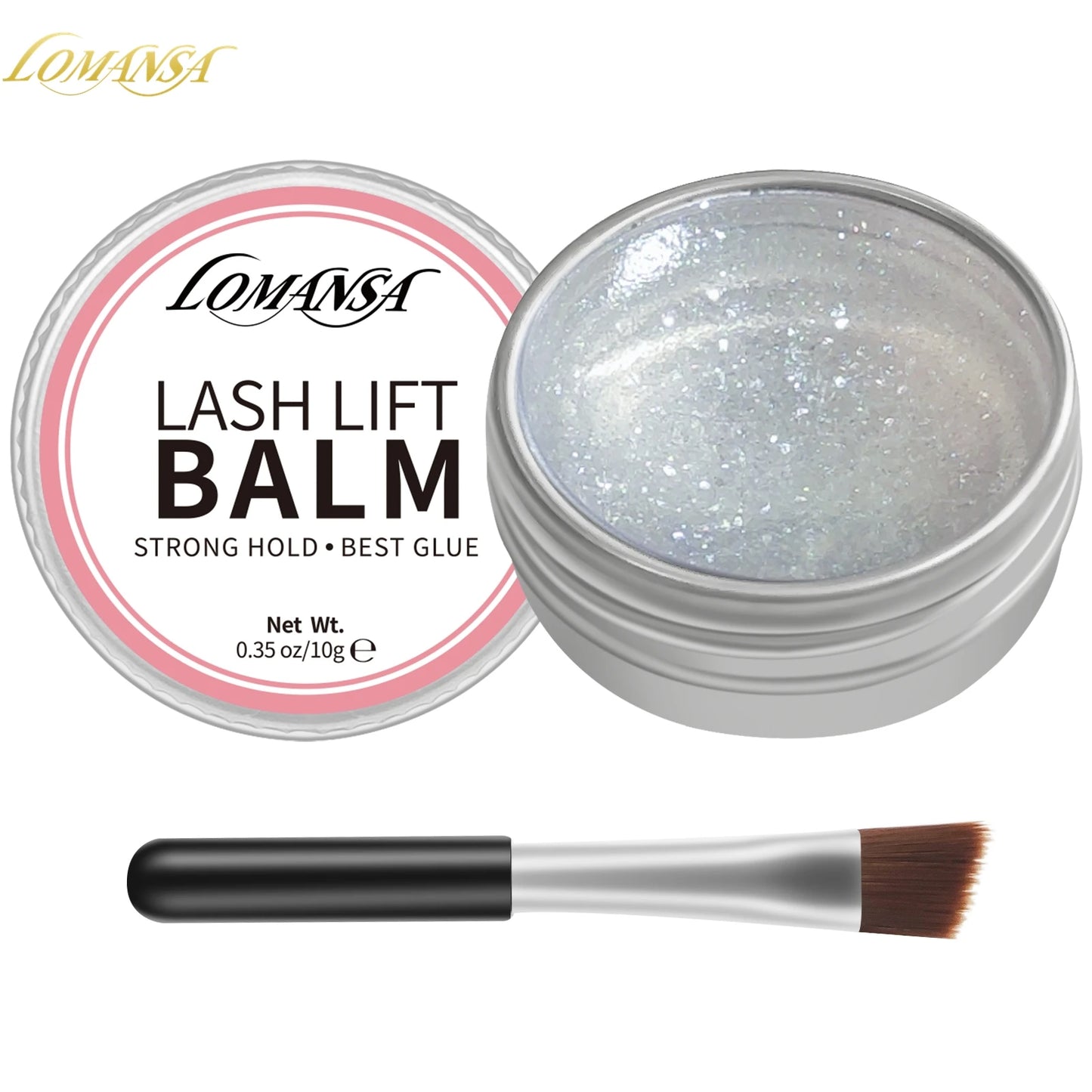 Lomansa NEW 10g Eyelah Lift Glue Lash Adhesive Glue Balm Fruit Flavor 2 in 1 Lifting Curling Adhesive For Lash Perm Makeup Tool