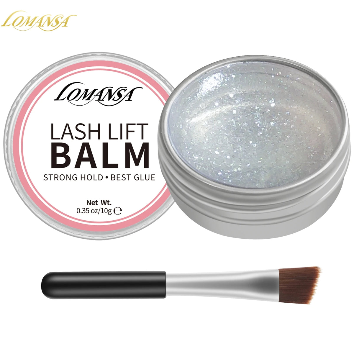 Lomansa NEW 10g Eyelah Lift Glue Lash Adhesive Glue Balm Fruit Flavor 2 in 1 Lifting Curling Adhesive For Lash Perm Makeup Tool