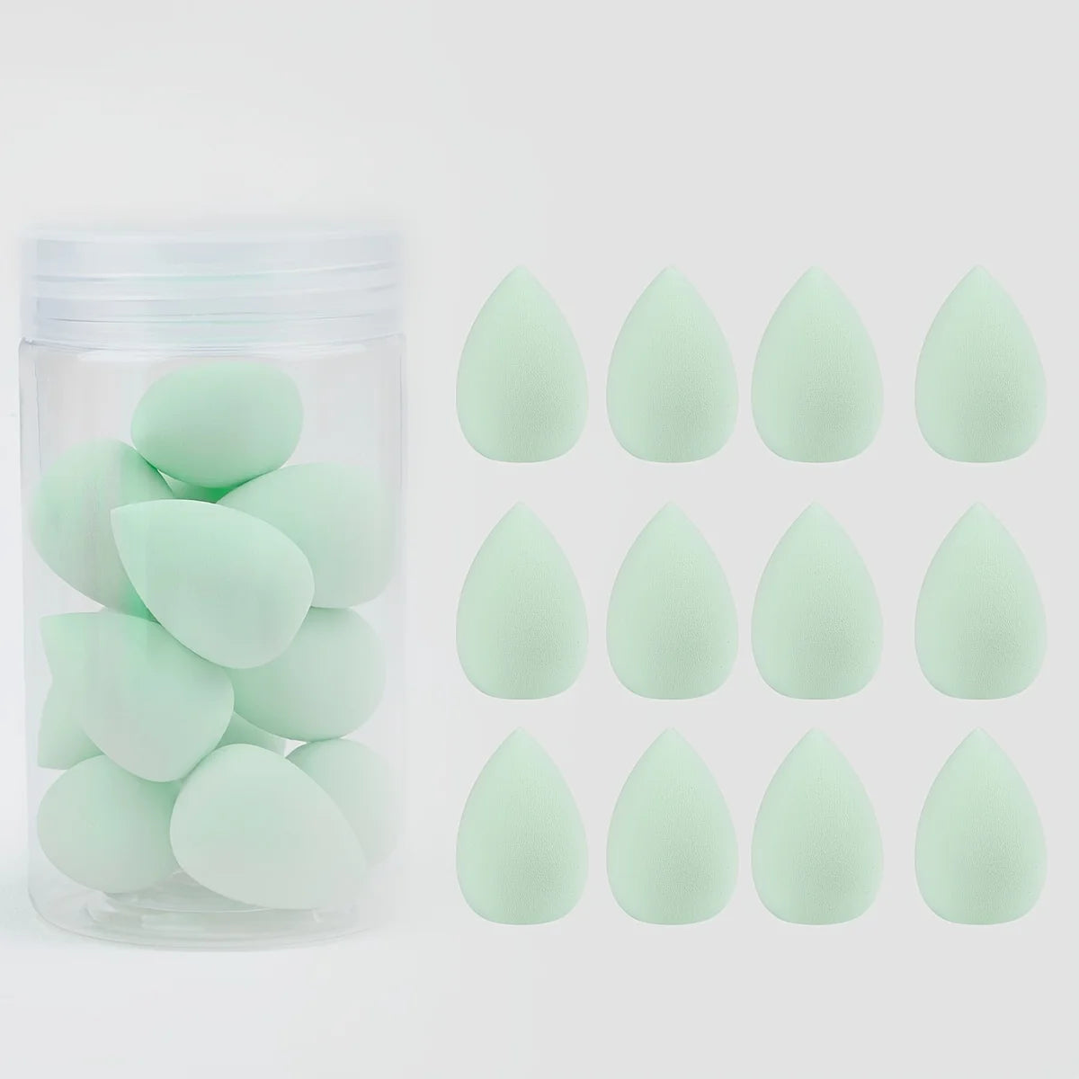 12pcs Mini Makeup Sponges - Soft, Latex-Free for Flawless Foundation Application, Wet & Dry Use, Alcohol-Free