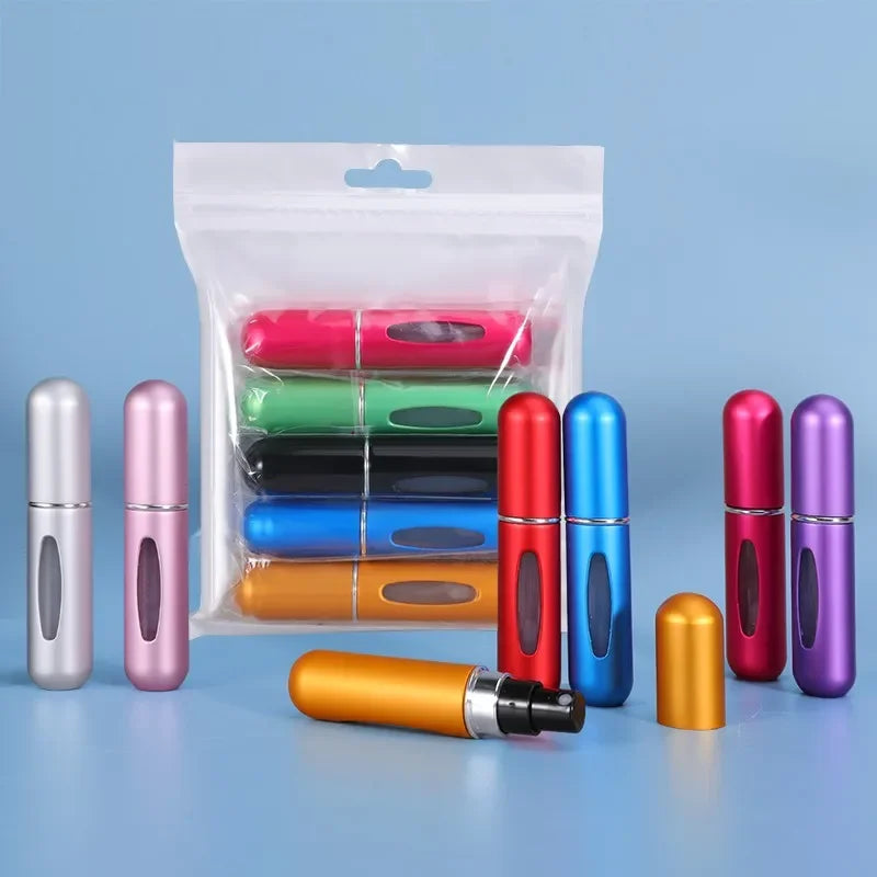 Refillable Perfume Spray Atomizer Aluminum Perfume Spray Scent Pump Perfume Atomizer Refillable Mini Bottle for Travel