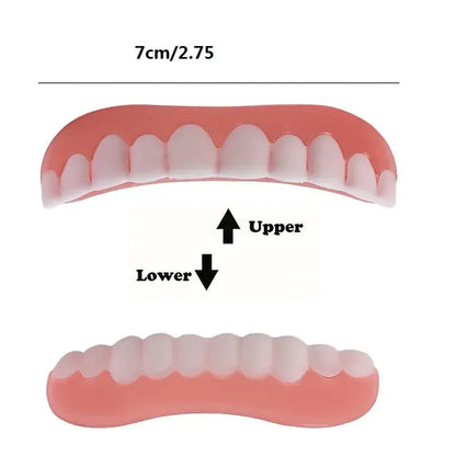 Denture Silicone Kit Silicone Liners Soft Kit Soft Denture Kit Teeth Upper And Lower Set Easy Use Dental care
