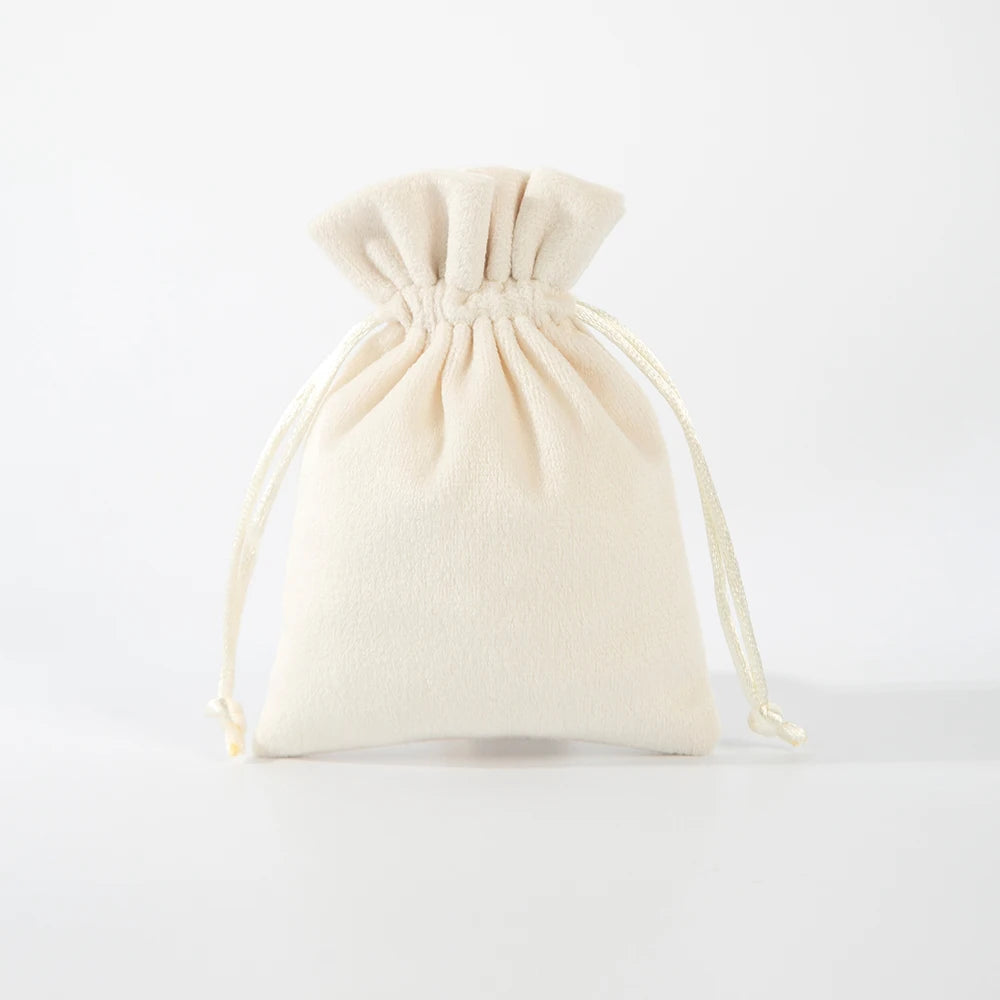 5Pcs Velvet Drawstring Bag 7x9cm 8x10cm 9x12cm 10x15cm 12x16cm 13x18cm 15x20cm Suede Flannel Gift Storage Pouch Makeup Organizer