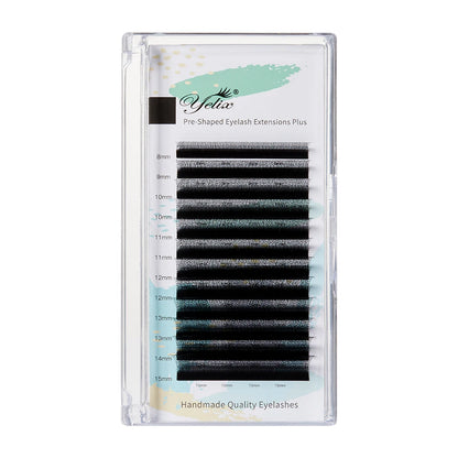 Yelix Smaller Spacing 4D-W Eyelash Extension Narrow 4D W Shape Lashes Premade Fan Soft Individual Faux Cils Premium Makeup Cilia