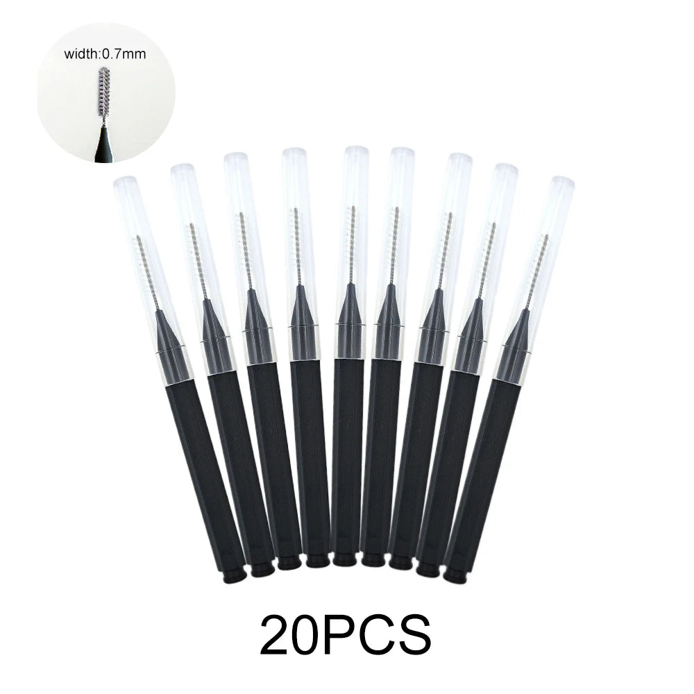5/10/50PCS Mini Eyebrow Brush Brow Perm Brush Disposable Brow Lifting Brush Bendable Micro Eyelash Brush  Applicator Makeup Tool