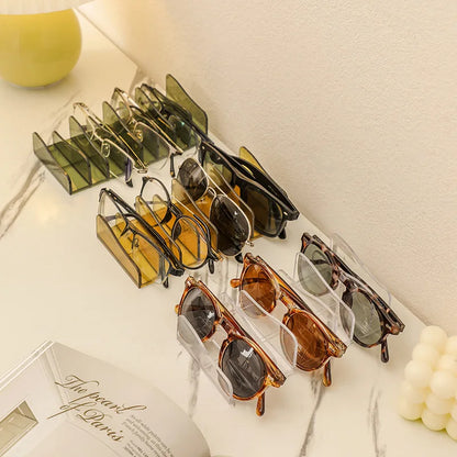 DVD/CD Organizer,Eyeshadow Palette Storage Tray Cosmetics Rack Makeup Tools Compartment Holder Sunglasses Storage Shelf
