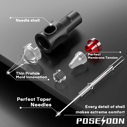 Tattoo Kit POSEIDON V5 Cool Tattoo Pen Kit For Permanent Makeup Tattoo Machine Kit Good Quality Tattoo Power Supply Tattoo Gun K