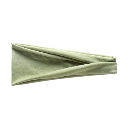 Women Solid Color Wide Elastic Headband Adjustable Cotton Sport Yoga Hair Band Fashion Turban Makeup Hair Hoop Hair Accessories