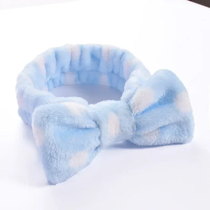 Women Makeup Coral Fleece Headband Wash Face Soft Hair Holder Elastic Top Knot Hairbands Girl Headwear Hair Accessories