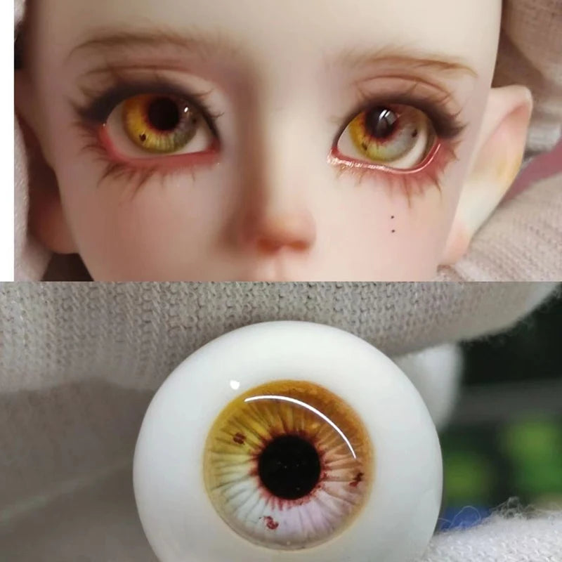 1 Pair Resin Eyes 10/12/ 14/ 16/ 18mm 1/3 1/4 1/6 Bjd Change Makeup Accessories Girls Dress Up Toys