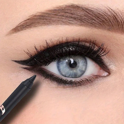 Black Brown Waterproof Eyeliner Pencil Long Lasting Easy To Wear Eye Liner Gel Matte Quick Drying Eyeliner Pen Makeup Cosmetic