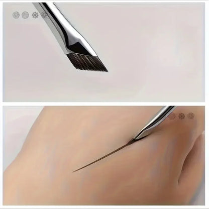 Eye Shadow Brush Ultra Thin Sickle Diagonal Makeup Brush Horizontal Silkworm Brush Eyebrow Brush
