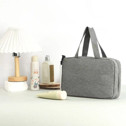 Large Hanging Hook Toiletry Bag Waterproof Folding Handbag Travel Makeup Cosmetic Razor Storage Organizer Case Bathroom Supplies