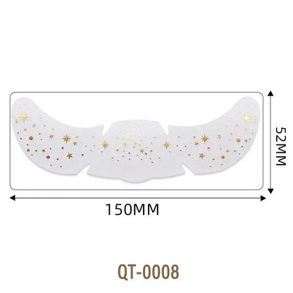 6 Sheets Hot Stamping Freckles Makeup Patches Glitter Gold Fake Freckles Temporary Tattoo Stickers for Dance Music Party Makeup