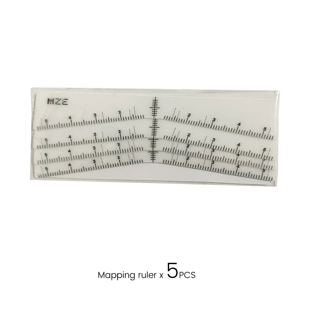 Mapping Eyebrow Ruler Stickers Microblading Adhesive Brow Measurement Stencil Brows Shaping Tools Tattooing Desgin Makeup Supply