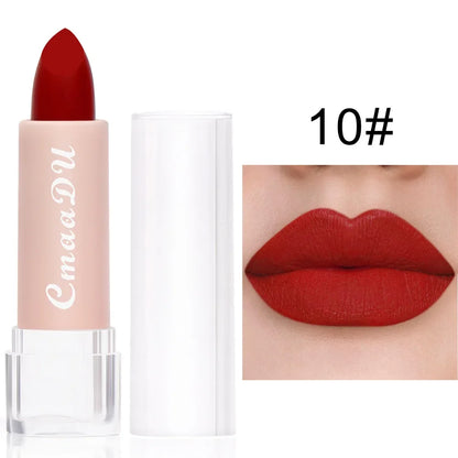 15Color Lipstick Lip Makeup Sexy Woman Velvet Matte Lipgross Tint for Lips Long Lasting Waterproof Non-stick Cup Lip Cosmetics